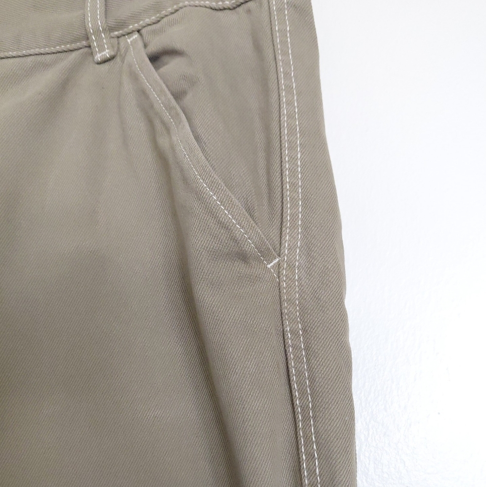 H&M Women's Olive Green Wide Leg Highrise Cargo Jeans Size 14 - Picture 5 of 12